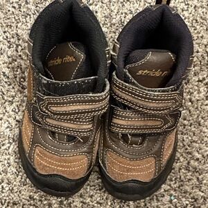 Stride Rite Brown and Tan Kids Sneakers
